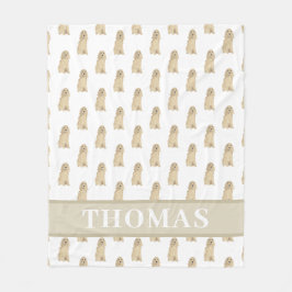 Cocker Spaniel (Blonde Tan Golden) Fleece Deken