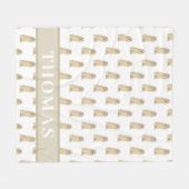 Cocker Spaniel (Blonde Tan Golden) Fleece Deken (Voorkant (Horizontaal))