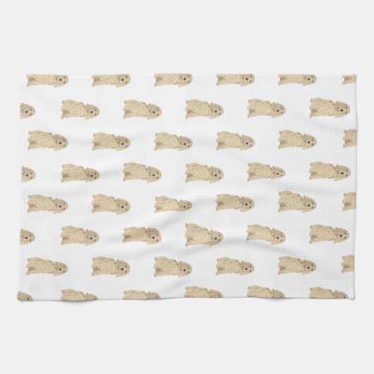 Cocker Spaniel (Blonde Tan Golden) Theedoek (Horizontaal)