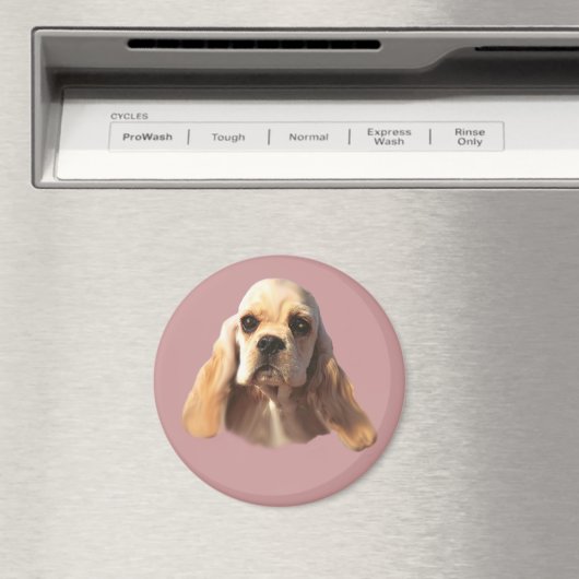 Cocker Spaniel Blondie Magnet (Insitu (Vaatwasser))