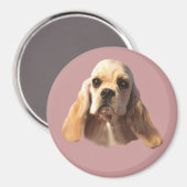 Cocker Spaniel Blondie Magnet (Voorkant / Achterkant)