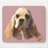 Cocker Spaniel Blondie Mousepad Muismat (Voorkant)