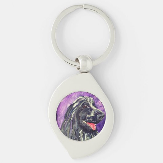 Cocker Spaniel Blue Roan Dog Sleutelhanger (Voorkant)