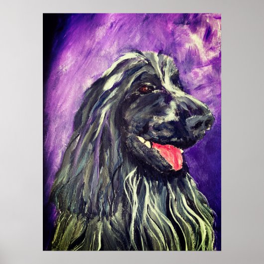 Cocker Spaniel Blue Roan gepolijst Poster (Voorkant)