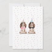 Cocker Spaniel bride groom valentijnen Weddenschap Kaart (Achterkant)