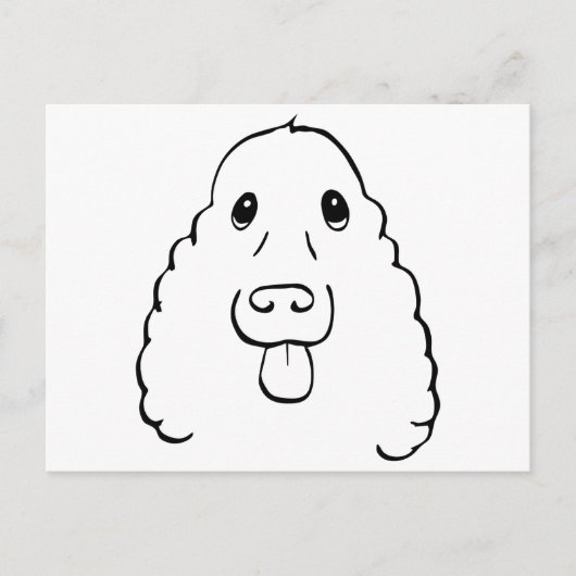 Cocker Spaniel Briefkaart (Voorkant)