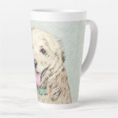 Cocker Spaniel Buff Schilderij - Originele Honden Latte Mok (Rechterhoek)