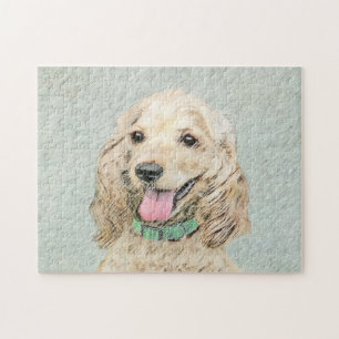 Cocker Spaniel Buff Schilderij - Originele Honden  Legpuzzel