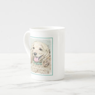 Cocker Spaniel Buff Schilderij - Originele Honden Porselein Kop