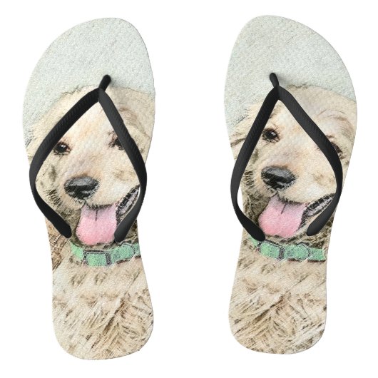 Cocker Spaniel Buff Schilderij - Originele Honden Teenslippers (Voetbed)