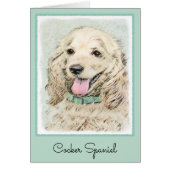 Cocker Spaniel Buff-schildering - Oorspronkelijke  (Voorkant)