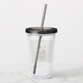 Cocker Spaniel Buff-schildering - Oorspronkelijke Acryl Drinkbeker (Achterkant)