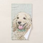 Cocker Spaniel Buff-schildering - Oorspronkelijke  Bad Handdoek (Handdoek)