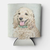 Cocker Spaniel Buff-schildering - Oorspronkelijke Blikjeskoeler (Voorkant)