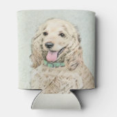 Cocker Spaniel Buff-schildering - Oorspronkelijke Blikjeskoeler (Achterkant)