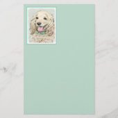 Cocker Spaniel Buff-schildering - Oorspronkelijke  Briefpapier (Voorkant)