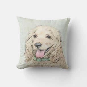 Cocker Spaniel Buff-schildering - Oorspronkelijke  Buitenkussen