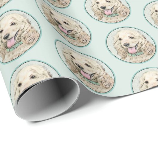 Cocker Spaniel Buff-schildering - Oorspronkelijke  Cadeaupapier (Rol Hoek)
