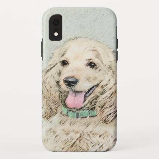Cocker Spaniel Buff-schildering - Oorspronkelijke  Case-Mate iPhone Case (Achterkant)