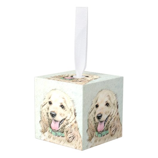 Cocker Spaniel Buff-schildering - Oorspronkelijke Decoratie (Voorkant hoekig)
