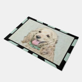 Cocker Spaniel Buff-schildering - Oorspronkelijke  Deurmat (Schuin)