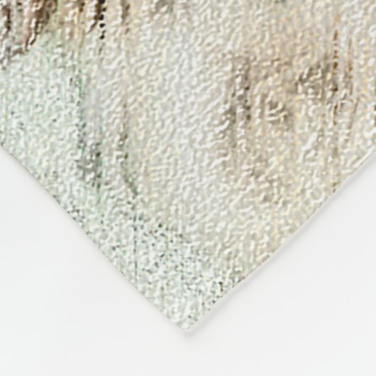 Cocker Spaniel Buff-schildering - Oorspronkelijke  Fleece Deken (Hoek)