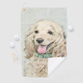 Cocker Spaniel Buff-schildering - Oorspronkelijke  Golfhanddoek (Insitu)