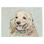Cocker Spaniel Buff-schildering - Oorspronkelijke  Groot Cadeauzakje (Voorkant)