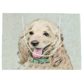 Cocker Spaniel Buff-schildering - Oorspronkelijke  Groot Cadeauzakje (Achterkant)
