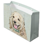 Cocker Spaniel Buff-schildering - Oorspronkelijke  Groot Cadeauzakje (Achterkant Gekanteld)
