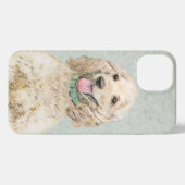 Cocker Spaniel Buff-schildering - Oorspronkelijke  iPhone Hoesje (Achterkant horizontaal)