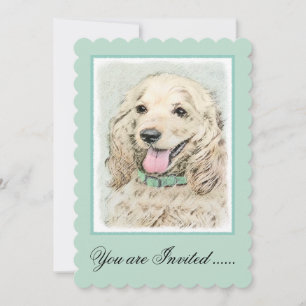 Cocker Spaniel Buff-schildering - Oorspronkelijke Kaart