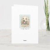 Cocker Spaniel Buff-schildering - Oorspronkelijke  Kaart (Achterkant)
