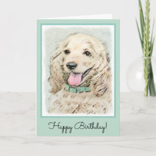 Cocker Spaniel Buff-schildering - Oorspronkelijke Kaart