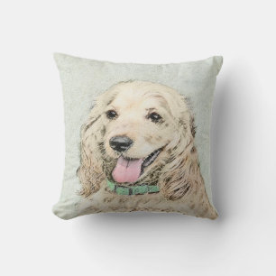 Cocker Spaniel Buff-schildering - Oorspronkelijke  Kussen