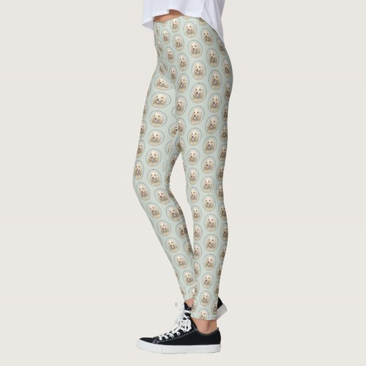 Cocker Spaniel Buff-schildering - Oorspronkelijke  Leggings (Links)