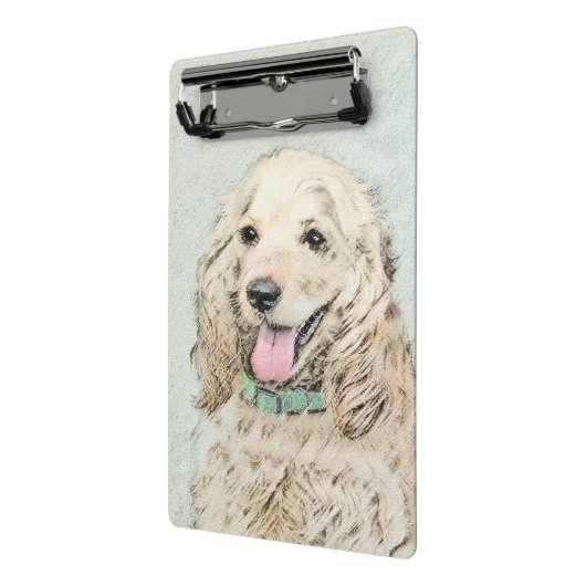 Cocker Spaniel Buff-schildering - Oorspronkelijke Mini Klembord (Angled2)