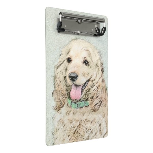 Cocker Spaniel Buff-schildering - Oorspronkelijke Mini Klembord (Schuin)