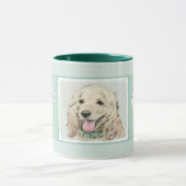 Cocker Spaniel Buff-schildering - Oorspronkelijke  Mok (Midden)