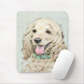 Cocker Spaniel Buff-schildering - Oorspronkelijke  Muismat (Met muis)