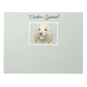 Cocker Spaniel Buff-schildering - Oorspronkelijke  Notitieblok