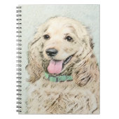 Cocker Spaniel Buff-schildering - Oorspronkelijke Notitieboek (Voorkant)