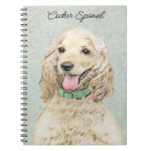 Cocker Spaniel Buff-schildering - Oorspronkelijke  Notitieboek (Voorkant)
