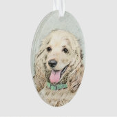 Cocker Spaniel Buff-schildering - Oorspronkelijke Ornament (voorkant)