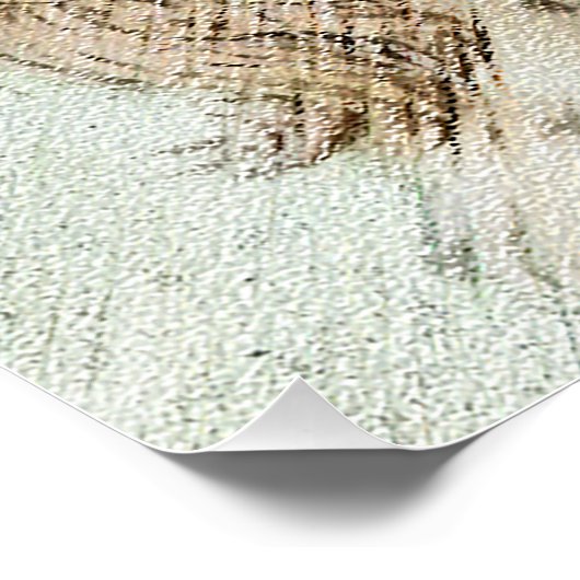 Cocker Spaniel Buff-schildering - Oorspronkelijke  Perfect Poster (Hoek)