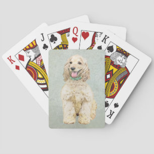 Cocker Spaniel Buff-schildering - Oorspronkelijke  Pokerkaarten