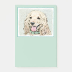 Cocker Spaniel Buff-schildering - Oorspronkelijke Post-it® Notes