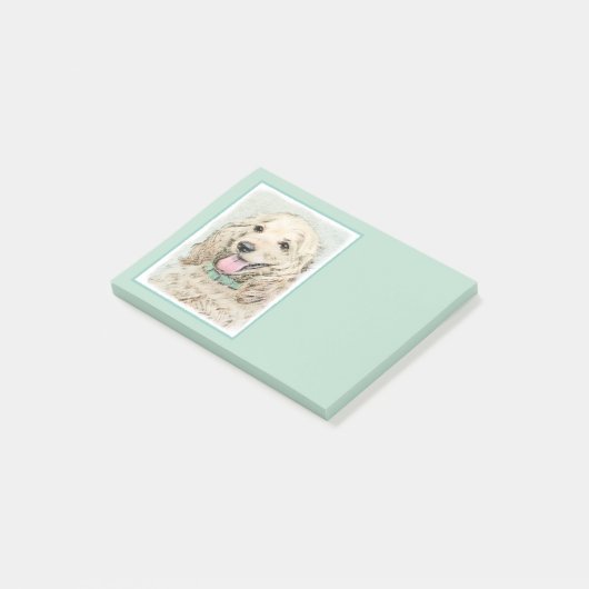 Cocker Spaniel Buff-schildering - Oorspronkelijke  Post-it® Notes (Schuin)