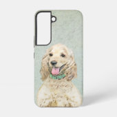 Cocker Spaniel Buff-schildering - Oorspronkelijke Samsung Galaxy Hoesje (Achterkant)