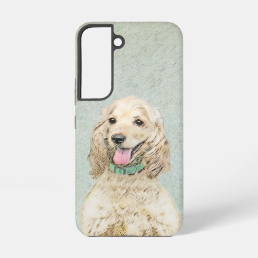 Cocker Spaniel Buff-schildering - Oorspronkelijke Samsung Galaxy Hoesje (Achterkant)